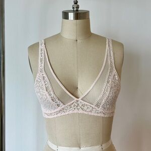 Floral Lace & Mesh Bralette
